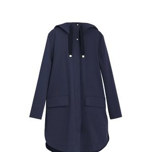 Cuyana Back-Pleat Anorak, NWT, size Medium, navy